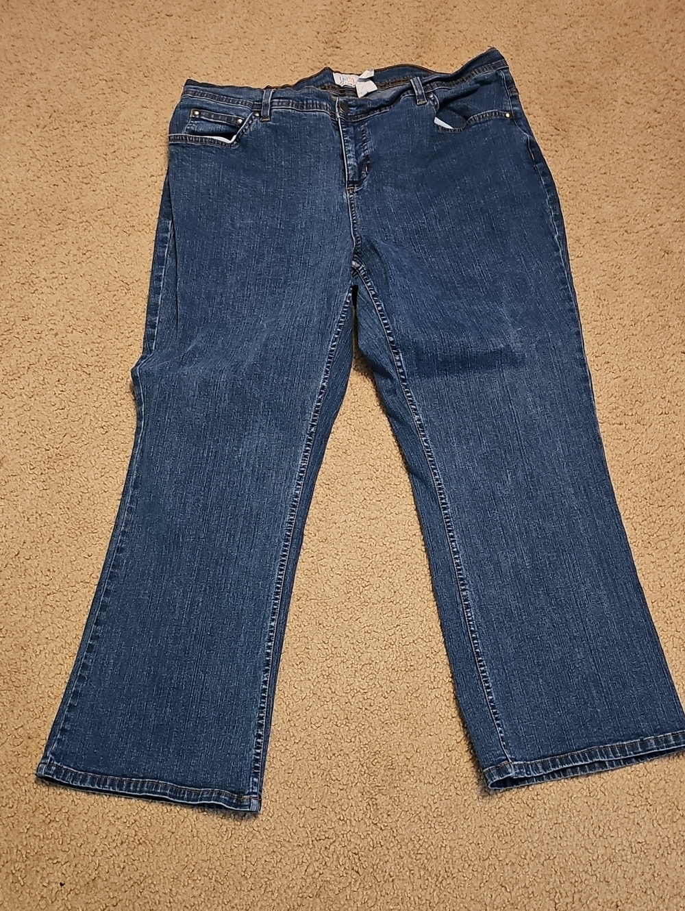 Denim&Co Indigo Flare-Leg Jeans